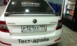 2 649 р. Спойлер LitCompany Skoda Octavia A7 дорестайлинг лифтбэк (2012-2017) (Неокрашенный)  с доставкой в г. Горно‑Алтайск. Увеличить фотографию 6