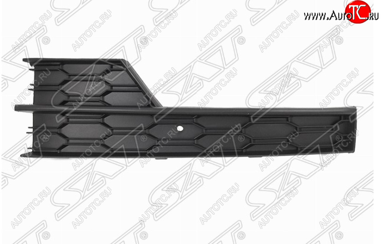 649 р. Левая решетка в передний бампер SAT (под ПТФ)  Skoda Octavia  A7 (2016-2020) рестайлинг лифтбэк, рестайлинг универсал  с доставкой в г. Горно‑Алтайск