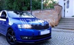 Накладка на передний бампер Splitter Skoda Rapid NH3 дорестайлинг лифтбэк (2012-2017)