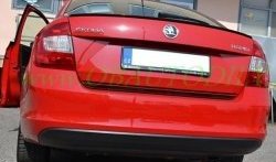 3 499 р. Лип спойлер CT Skoda Rapid NH3 дорестайлинг лифтбэк (2012-2017) (Неокрашенный)  с доставкой в г. Горно‑Алтайск. Увеличить фотографию 5