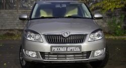 1 269 р. Реснички на фары RA  Skoda Roomster  5J (2006-2010) дорестайлинг (Неокрашенные)  с доставкой в г. Горно‑Алтайск. Увеличить фотографию 2