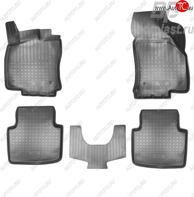 2 769 р. Комплект ковриков в салон Norplast Skoda Superb B8 (3V) лифтбэк дорестайлинг (2015-2019)  с доставкой в г. Горно‑Алтайск