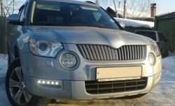 1 249 р. Реснички на фары CT Skoda Yeti (2009-2013) (Неокрашенные)  с доставкой в г. Горно‑Алтайск. Увеличить фотографию 2