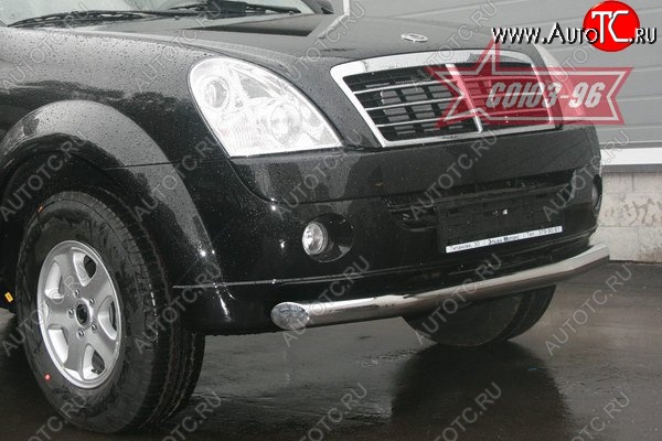 12 239 р. Защита переднего бампера одинарная Souz-96 (d76) SSANGYONG Rexton Y250 (2006-2012)  с доставкой в г. Горно‑Алтайск