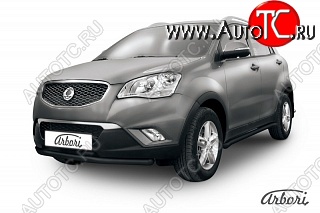 6 119 р. Защита переднего бампера Arbori SSANGYONG Actyon дорестайлинг (2010-2013)  с доставкой в г. Горно‑Алтайск