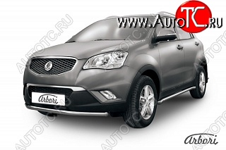 11 609 р. Защита переднего бампера Arbori SSANGYONG Actyon дорестайлинг (2010-2013)  с доставкой в г. Горно‑Алтайск