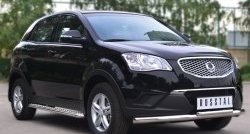 26 999 р. Широкая защита порогов SLITKOFF SSANGYONG Actyon дорестайлинг (2010-2013)  с доставкой в г. Горно‑Алтайск. Увеличить фотографию 4