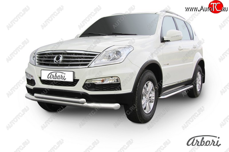 15 749 р. Обвес переднего бампера Arbori SSANGYONG Rexton Y290 (2012-2017)  с доставкой в г. Горно‑Алтайск