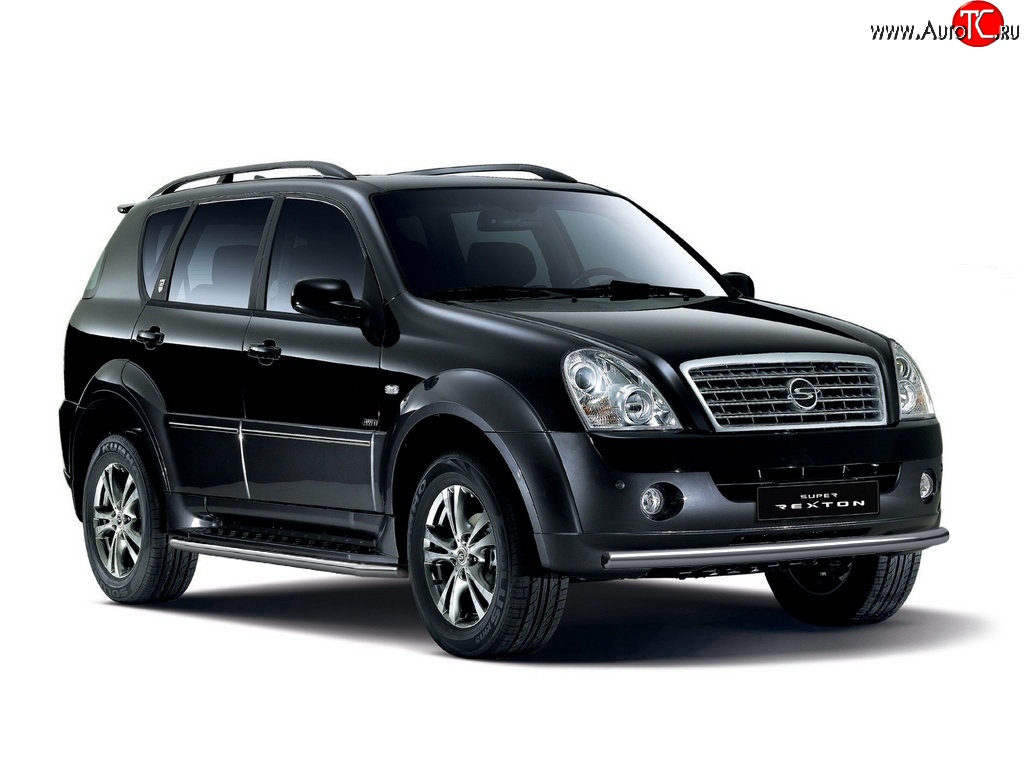 4 499 р. Защита порогов из трубы Ø51 Petroil Tuning. SSANGYONG Rexton Y250 (2006-2012) (Нержавеющая полированная сталь)  с доставкой в г. Горно‑Алтайск