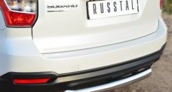 15 999 р. Одинарная защита заднего бампера из трубы диаметром 76 мм SLITKOFF  Subaru Forester  SJ (2012-2016) дорестайлинг  с доставкой в г. Горно‑Алтайск. Увеличить фотографию 2