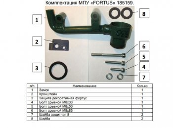 11 749 р. Замок КПП FORTUS АТ+  Subaru Forester  SK/S14 (2018-2021) дорестайлинг  с доставкой в г. Горно‑Алтайск. Увеличить фотографию 3