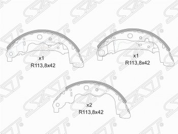 Колодки тормозные задние SAT  Forester ( SF,  SG), Impreza ( GC,  GD,  GG)