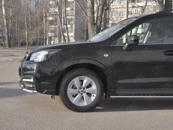 26 999 р. Защита переднего бампера SLITKOFF d63 секции-d42 дуга Subaru Forester SJ рестайлинг (2016-2019)  с доставкой в г. Горно‑Алтайск. Увеличить фотографию 4