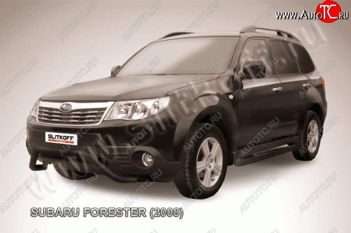 17 549 р. Кенгурятник d57 мини Subaru Forester SH (2008-2013) (Цвет: серебристый)  с доставкой в г. Горно‑Алтайск