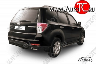 7 019 р. Защита заднего бампера Arbori Subaru Forester SH (2008-2013)  с доставкой в г. Горно‑Алтайск