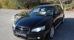 859 р. Реснички на фары RA Subaru Legacy BL/B13 дорестайлинг седан (2003-2006) (Неокрашенные)  с доставкой в г. Горно‑Алтайск. Увеличить фотографию 2