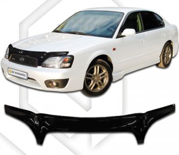 Дефлектор капота (левый руль) CA-Plastiс exclusive Subaru (Субару) Legacy (Легаси)  BH/BE12 (1998-2003) BH/BE12 универсал