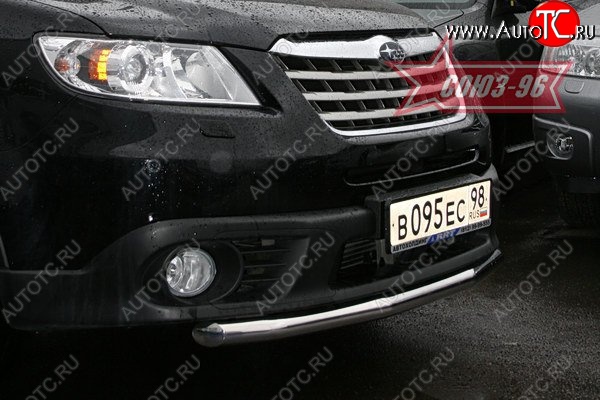 11 069 р. Защита переднего бампера одинарная Souz-96 (d60) Subaru Tribeca (2008-2014)  с доставкой в г. Горно‑Алтайск