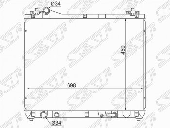 Радиатор двигателя SAT  Escudo ( 5,  3), Grand Vitara ( JT 5 дверей,  JT 3 двери)