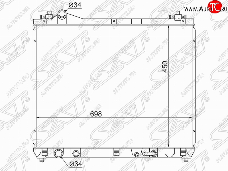 6 249 р. Радиатор двигателя SAT  Suzuki Escudo ( 5,  3) - Grand Vitara ( JT 5 дверей,  JT 3 двери)  с доставкой в г. Горно‑Алтайск