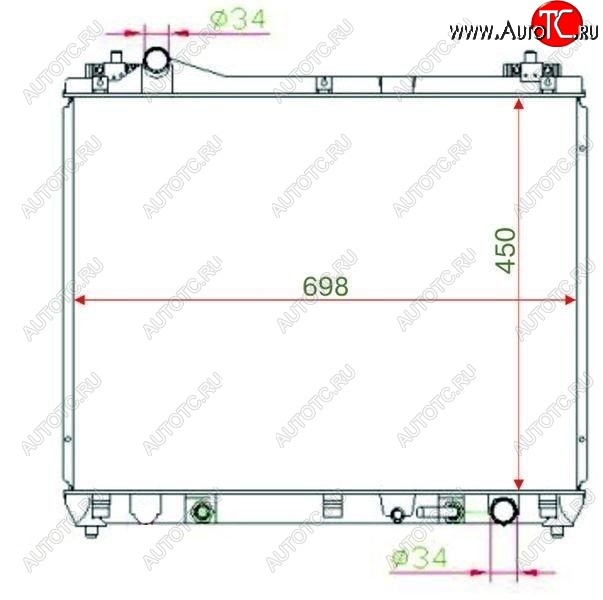 8 599 р. Радиатор двигателя SAT  Suzuki Escudo ( 5,  3) - Grand Vitara ( JT 5 дверей,  JT 3 двери)  с доставкой в г. Горно‑Алтайск