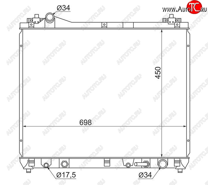 7 999 р. Радиатор двигателя SAT  Suzuki Escudo ( 5,  3) - Grand Vitara ( JT 5 дверей,  JT 3 двери)  с доставкой в г. Горно‑Алтайск