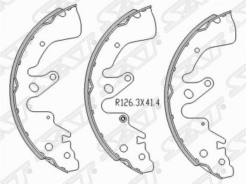 Колодки тормозные задние SAT Suzuki Grand Vitara JT 3 двери дорестайлинг (2005-2008)