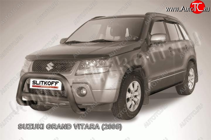 25 999 р. Кенгурятник d76 низкий Suzuki Grand Vitara JT 3 двери дорестайлинг (2005-2008) (Цвет: серебристый)  с доставкой в г. Горно‑Алтайск