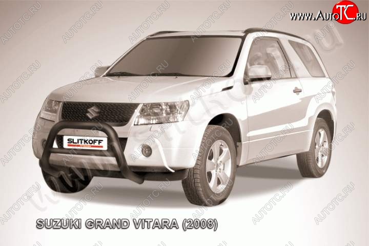 25 999 р. Кенгурятник d76 низкий Suzuki Grand Vitara JT 3 двери дорестайлинг (2005-2008) (Цвет: серебристый)  с доставкой в г. Горно‑Алтайск