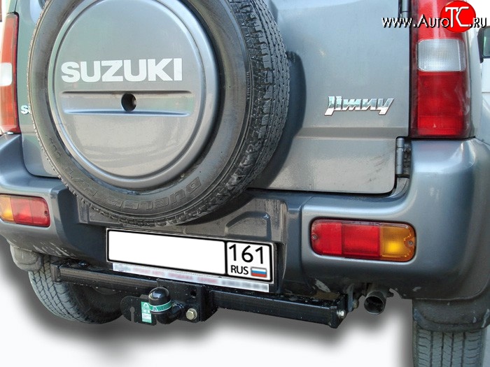 6 499 р. Фаркоп Лидер Плюс (до 1200 кг) Suzuki Jimny JB23/JB43 дорестайлинг (1998-2001) (Без электропакета)  с доставкой в г. Горно‑Алтайск