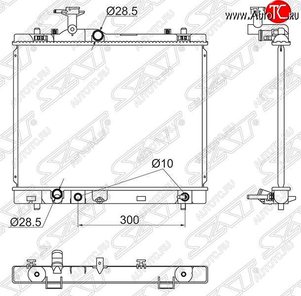 6 699 р. Радиатор двигателя SAT  Suzuki Solio - Swift  ZC72S  с доставкой в г. Горно‑Алтайск