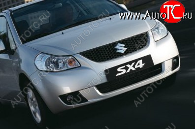 37 099 р. Передний бампер TYG Suzuki SX4 GYC21S дорестайлинг седан (2006-2012) (Неокрашенный)  с доставкой в г. Горно‑Алтайск