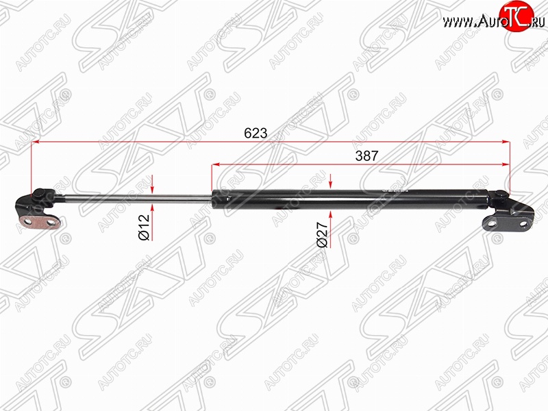 1 229 р. Правый упор крышки багажника (газовый) SAT Toyota 4Runner N180 5 дв. дорестайлинг (1995-2000)  с доставкой в г. Горно‑Алтайск