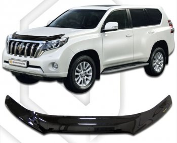 Дефлектор капота CA-Plastiс Toyota (Тойота) Land Cruiser Prado (Лэнд)  J150 (2013-2017) J150 1-ый рестайлинг