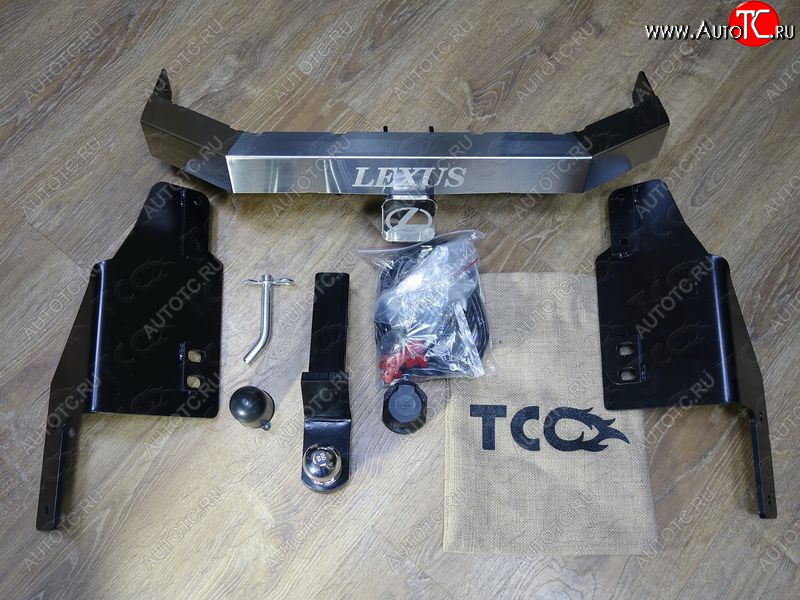 23 699 р. Фаркоп (тягово-сцепное устройство) TCC  Toyota Land Cruiser Prado  J150 (2009-2020) дорестайлинг, 1-ый рестайлинг, 2-ой рестайлинг (оцинкованный, шар Е нержавейка, надпись Prado)  с доставкой в г. Горно‑Алтайск