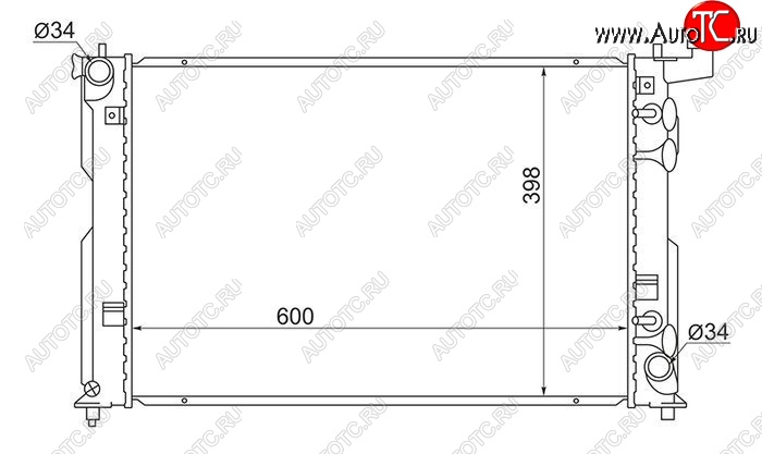 6 899 р. Радиатор двигателя SAT  Toyota Allion  T240 - Wish  XE10  с доставкой в г. Горно‑Алтайск