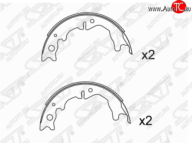 2 699 р. Колодки ручного тормоза SAT  Toyota Altezza - Verossa  с доставкой в г. Горно‑Алтайск