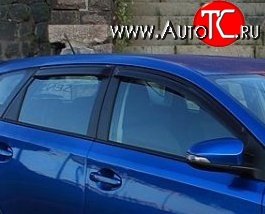 999 р. Комплект дефлекторов окон (ветровиков) 4 шт. 5 дв. (рестайлинг) Russtal Toyota Auris E150 хэтчбэк 5 дв. дорестайлинг (2006-2010)  с доставкой в г. Горно‑Алтайск