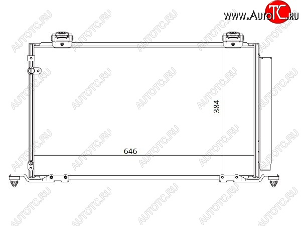 7 749 р. Радиатор кондиционера SAT  Toyota Avensis ( T250 седан,  T250 универсал) (2003-2008) дорестайлинг, дорестайлинг, рестайлинг, рестайлинг  с доставкой в г. Горно‑Алтайск
