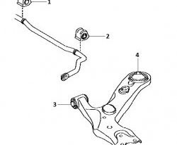 769 р. Полиуретановая втулка стабилизатора передней подвески (левая) Точка Опоры (23,4 мм) Toyota RAV4 XA40 5 дв. дорестайлинг (2012-2015)  с доставкой в г. Горно‑Алтайск. Увеличить фотографию 2