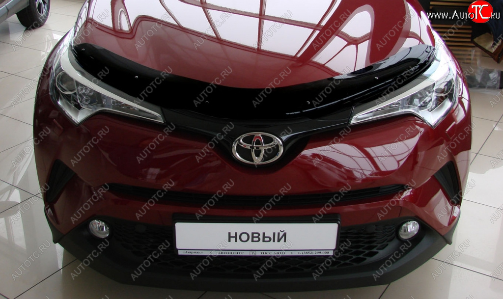 2 879 р. Дефлектор капота SIM Toyota C-HR NGX10, ZGX10 рестайлинг (2019-2024)  с доставкой в г. Горно‑Алтайск