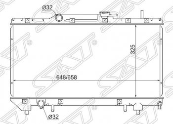Радиатор двигателя SAT Toyota Carina Е210 седан дорестайлинг (1996-1998)