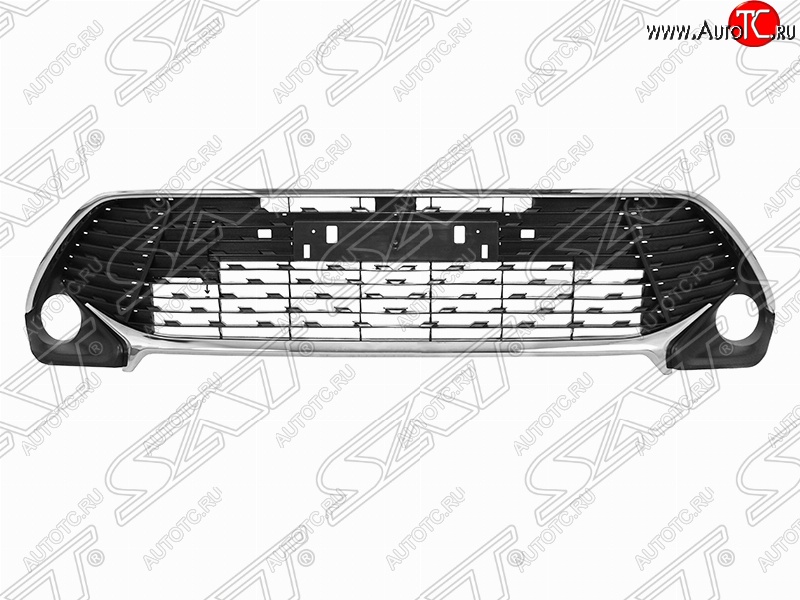 8 199 р. Решётка в передний бампер (с оправами) (RUSSIAN TYPE) SAT  Toyota Camry  XV55 (2017-2018) 2-ой рестайлинг  с доставкой в г. Горно‑Алтайск
