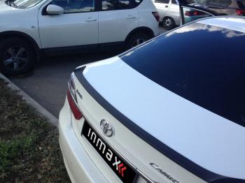 5 499 р. Лип спойлер INMAX  Toyota Camry ( XV50,  XV55) (2011-2018) дорестайлинг, 1-ый рестайлинг, 2-ой рестайлинг (неокрашенный)  с доставкой в г. Горно‑Алтайск. Увеличить фотографию 3