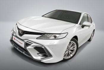 17 999 р. Накладка в центральный воздухозаборник переднего бампера Harius  Toyota Camry  XV70 (2017-2021) дорестайлинг (Неокрашенная)  с доставкой в г. Горно‑Алтайск. Увеличить фотографию 3