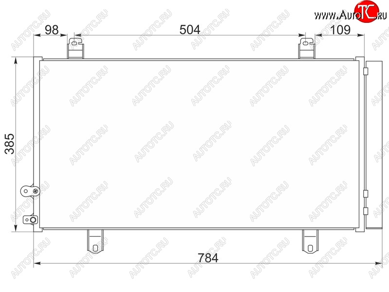 5 699 р. Радиатор кондиционера SAT  Toyota Camry  XV50 (2011-2014) дорестайлинг  с доставкой в г. Горно‑Алтайск