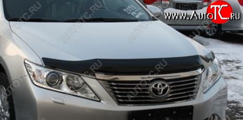 2 879 р. Дефлектор капота NovLine-Autofamily (рестайлинг)  Toyota Camry  XV50 (2011-2014) дорестайлинг  с доставкой в г. Горно‑Алтайск