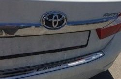 4 199 р. Защитная накладка на задний бампер СТ Toyota Camry XV50 дорестайлинг (2011-2014)  с доставкой в г. Горно‑Алтайск. Увеличить фотографию 2