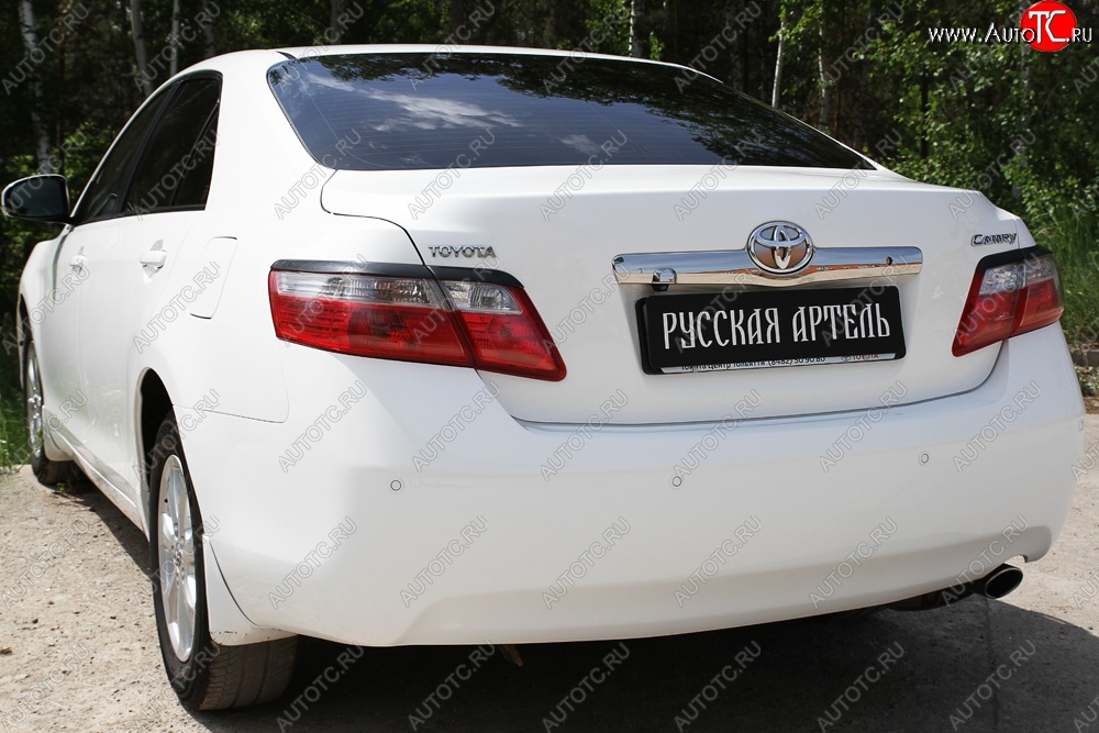 959 р. Реснички на фонари (рестайлинг) RA  Toyota Camry  XV40 (2009-2011) рестайлинг (Неокрашенные)  с доставкой в г. Горно‑Алтайск