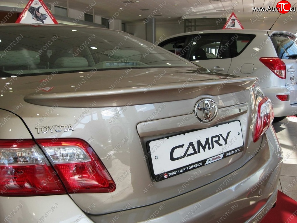 2 789 р. Лип спойлер ОEМ  Toyota Camry  XV40 (2009-2011) рестайлинг (Неокрашенный)  с доставкой в г. Горно‑Алтайск